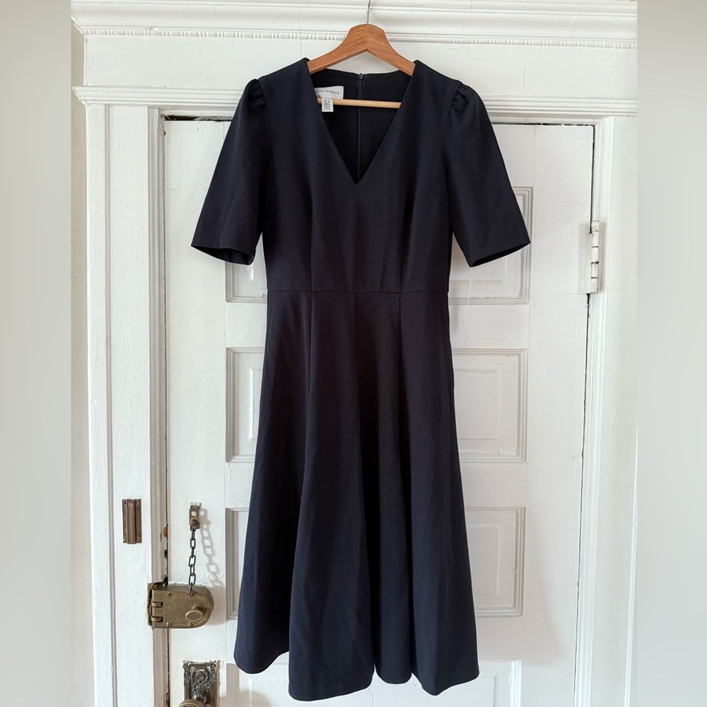 Donna Morgan Navy Midi Dress
